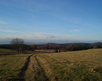 Okolice Pasterki, widok na Czechy